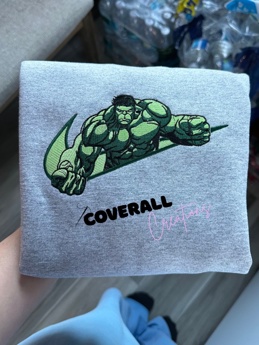 *CUSTOM* Nike HULK Embroidered Sweatshirt